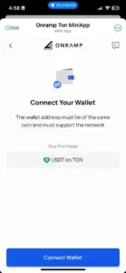 Onramp Ton MiniApp