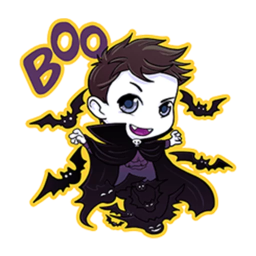 Стикер Annu Blue's Halloween Emoticons (Fia)