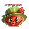 Эмодзи Арбузная няшность