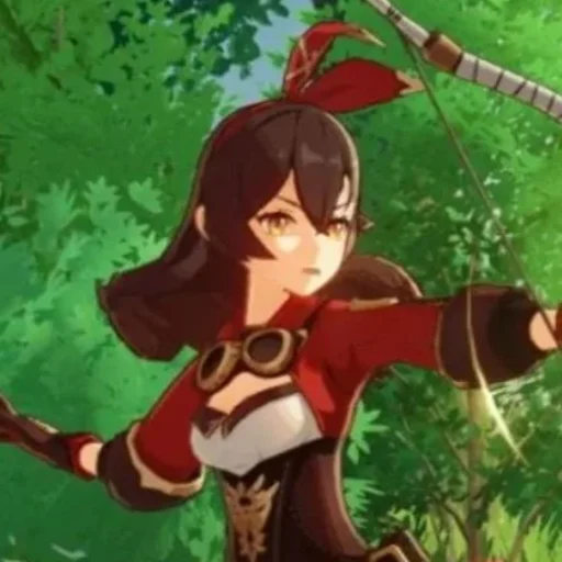 Стикер 🏹 Amber solyanka_genshin