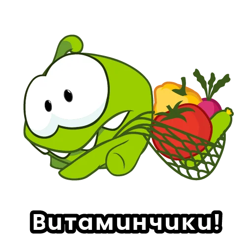 Стикер Ам Ням Пятерочка