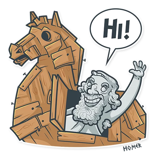 Стикер Greek Geeks