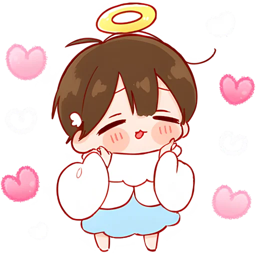 Стикер Ангел демон кун