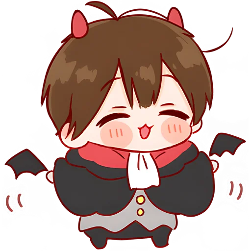 Стикер Ангел демон кун