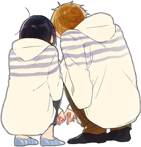 Стикер Аниме Нежность