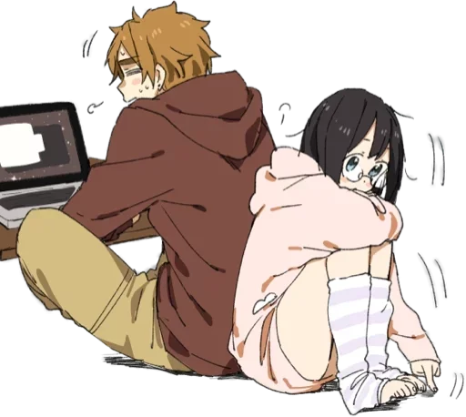 Стикер Аниме Нежность