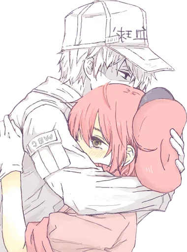 Стикер Аниме Обнимашки