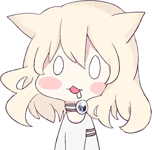 Стикер Аниме кошечка