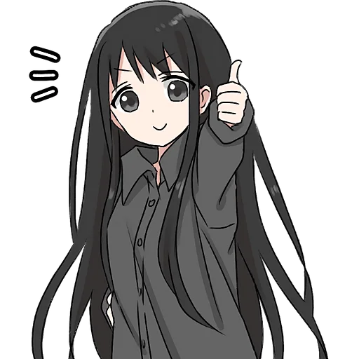 Стикер Аниме тян 2