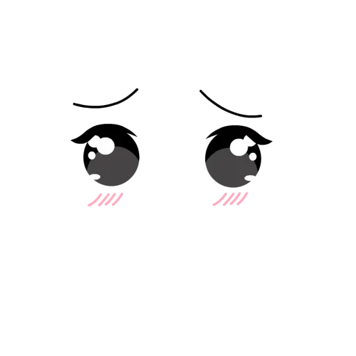 Стикер Anime face