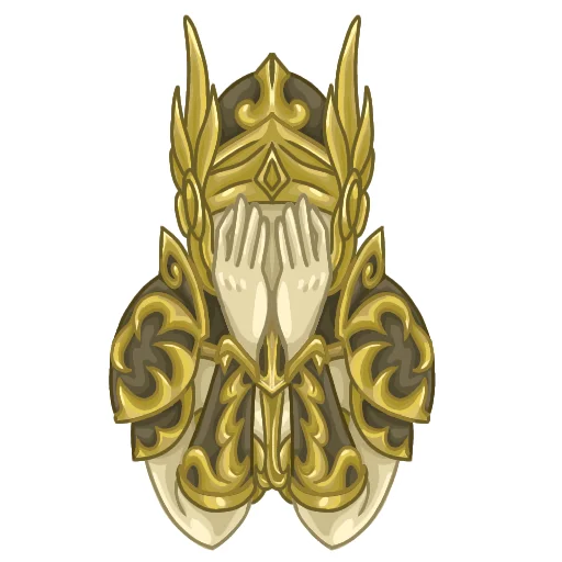 Стикер Золотой Святой