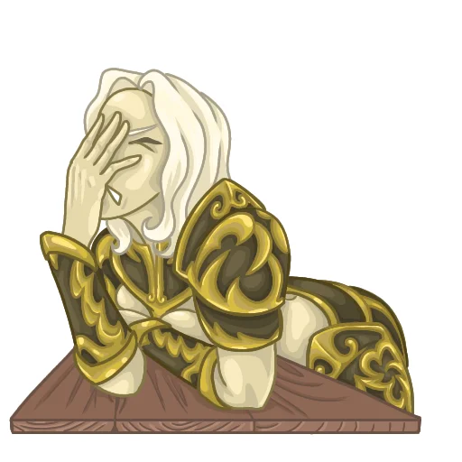 Стикер Золотой Святой