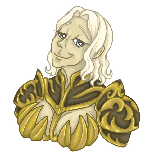 Стикер Золотой Святой