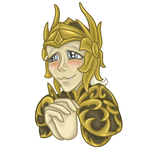 Стикер Золотой Святой