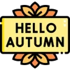 Эмодзи Autumn and Font