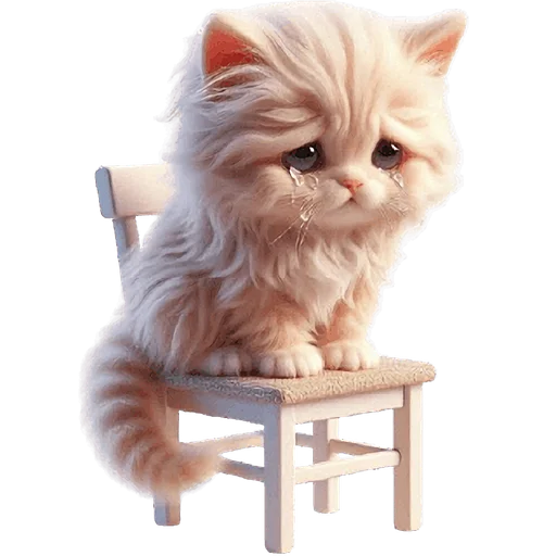 Стикер Забавный котенок