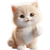Эмодзи Забавный котенок