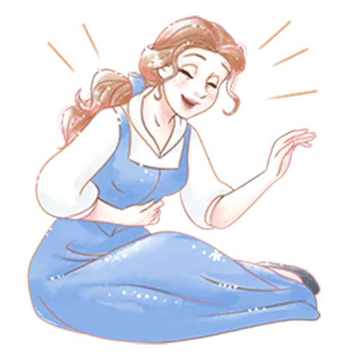 Стикер Beauty and the Beast (Romantic)