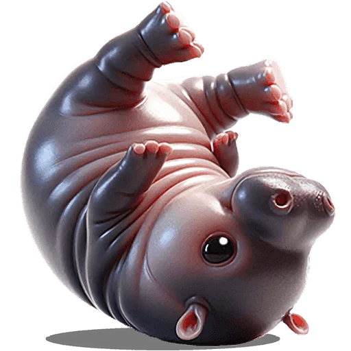 Стикер Бегемотик 2