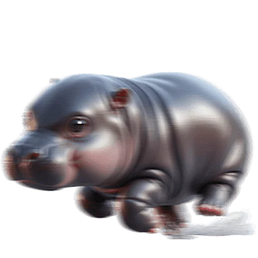 Стикер Бегемотик 2