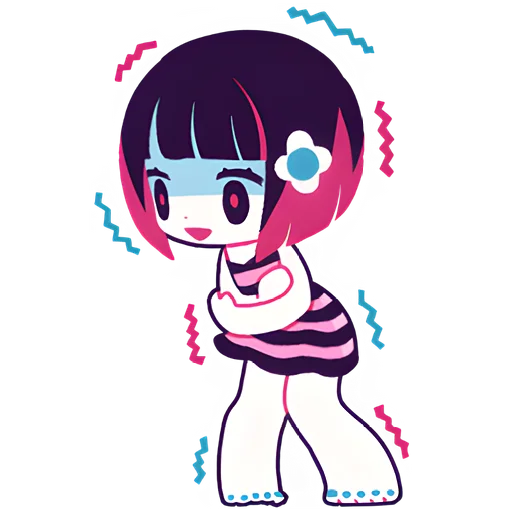 Стикер Берта тян