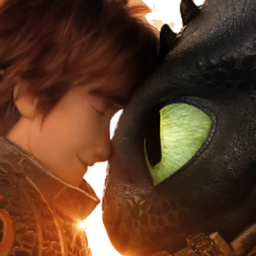 Стикер Беззубик Иккинг и Дневная Фурия