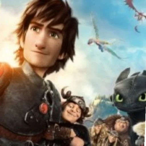 Стикер Беззубик Иккинг и Дневная Фурия