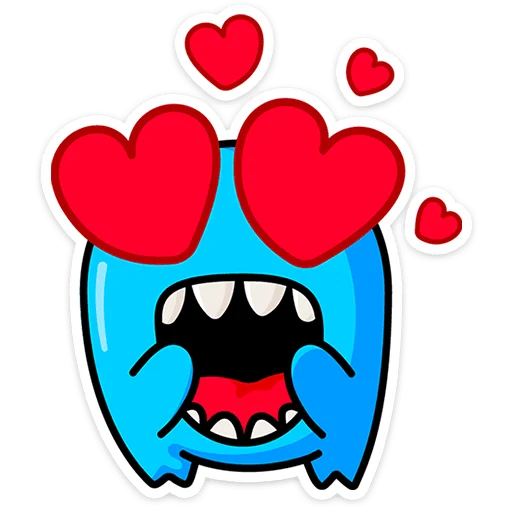 Стикер Большеротик