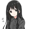 Эмодзи Black Hair Girl Emoji