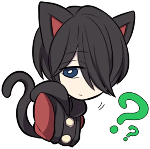 Стикер Black Kitten