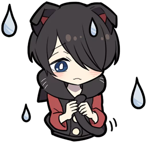 Стикер Black Kitten