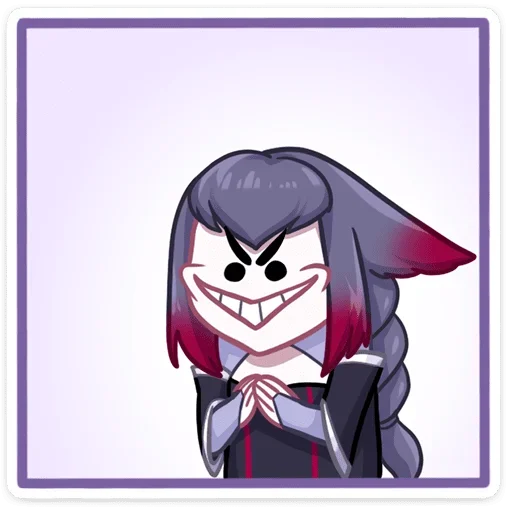 Стикер Тëмные Мари и Хидэ без надписей