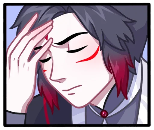 Стикер Тëмные Мари и Хидэ без надписей