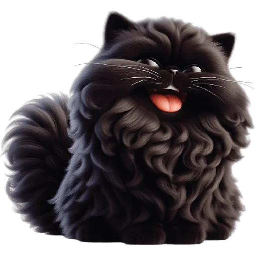 Стикер Черный котэ