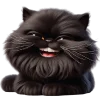 Эмодзи Черный кот