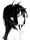 Стикер Black White