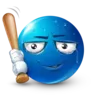 Стикер Blue Emoji