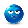 Стикер Blue Emoji