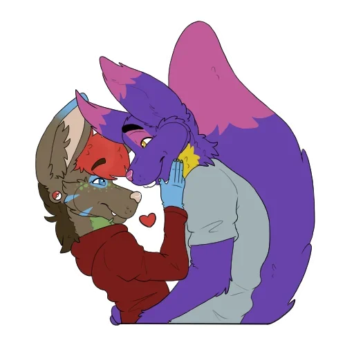 Стикер Blue Fluffy