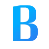 Эмодзи BLUE FONT