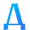 Эмодзи BLUE FONT
