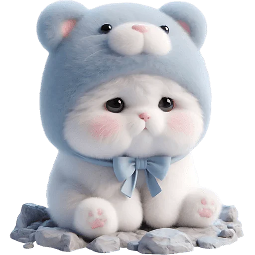 Стикер Синий мишка