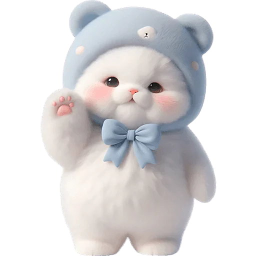 Стикер Синий мишка