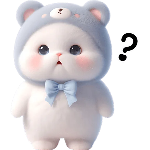 Стикер Синий мишка