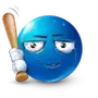 Эмодзи Blue faces