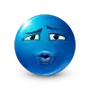 Эмодзи Blue faces