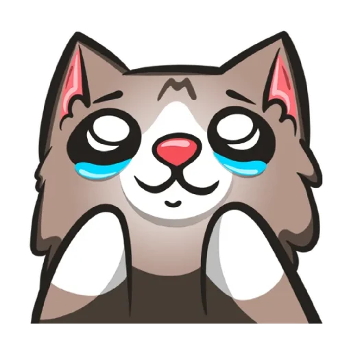 Стикер Мемы с котиком