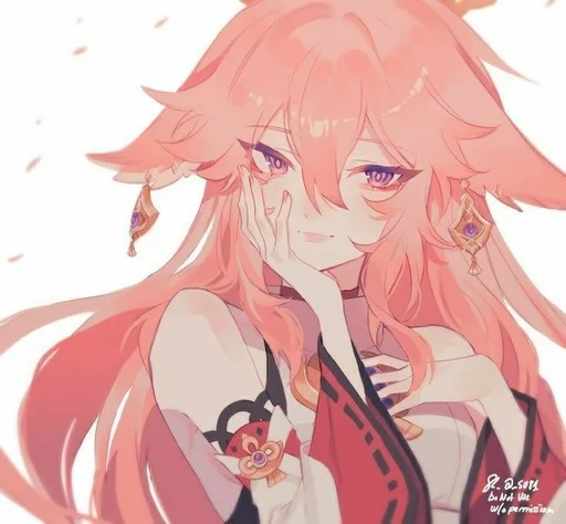 Стикер Яэ Мико