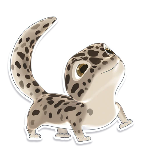 Стикер Bruce the Leopard Gecko