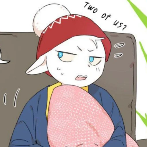 Стикер Wolf Butler And His Cat Master